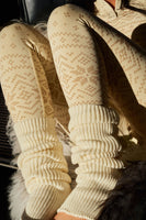 Sweater Leg Warmers - Oat