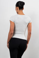 Vitality Basis® Raglan Tee - Stone Heather