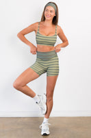 Cloud II™ Volley Short - Olive Stripe
