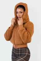 Vitality Teddy Bomber Jacket - Caramel