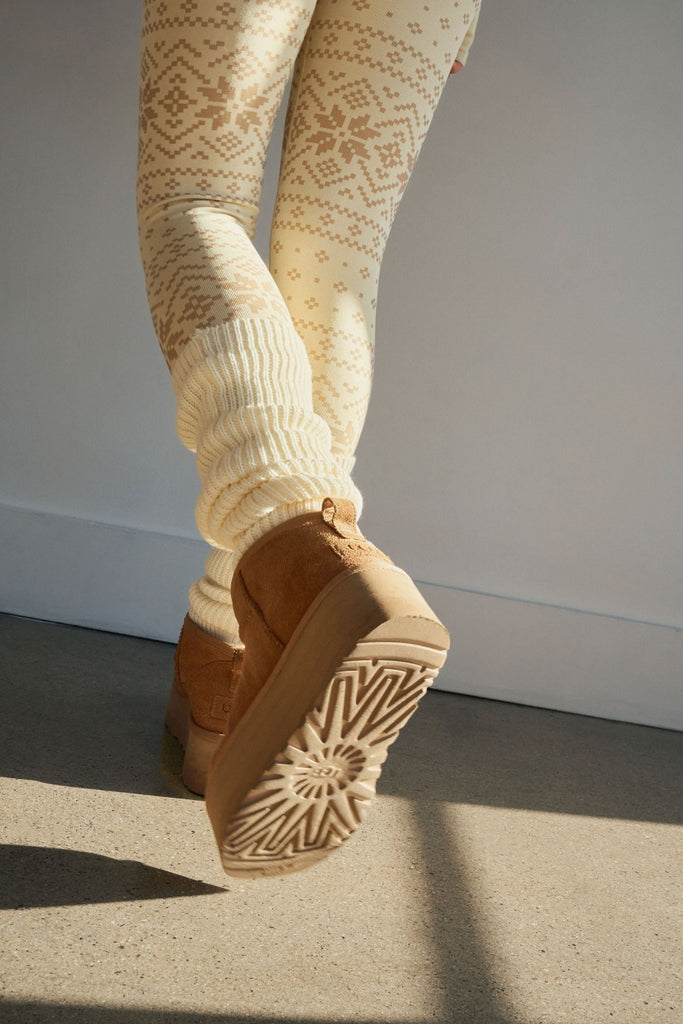 Sweater Leg Warmers - Oat