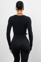 Vitality Basis® Wrap Top - Midnight