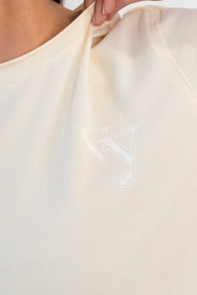 Vitality Retro® Varsity Tee - Ivory