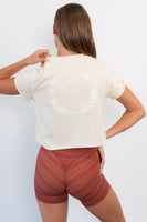 Vitality Retro® Varsity Tee - Ivory