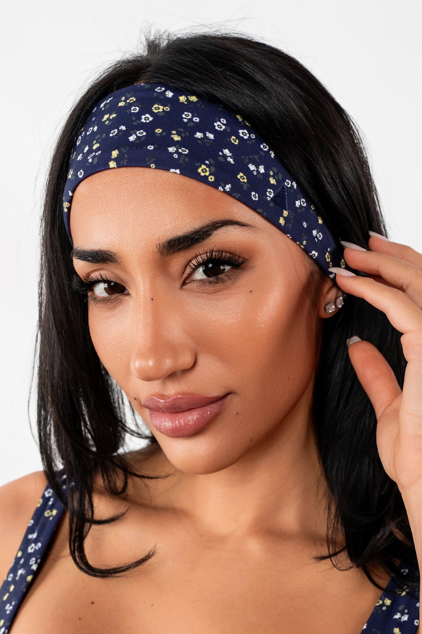 Cloud II™ Sport Headband - Oxford Microfloral – Vitality Athletic