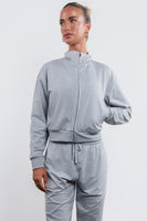 Vitality Marshmallow Zip Up Jacket - Stone Heather