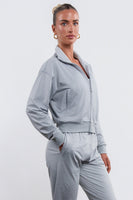 Vitality Marshmallow Zip Up Jacket - Stone Heather