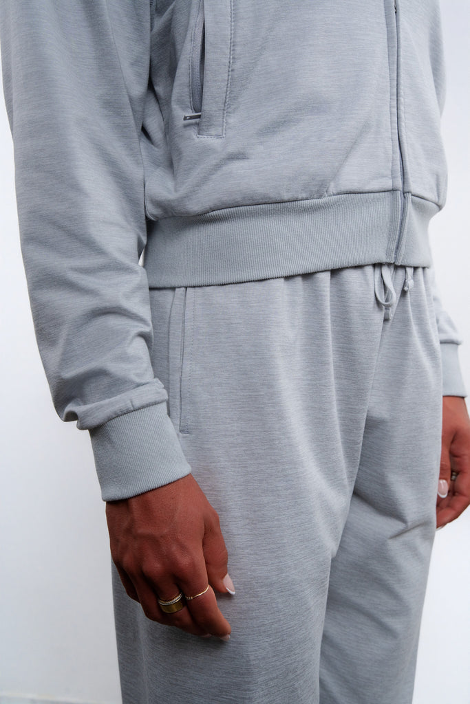 Vitality Marshmallow Zip Up Jacket - Stone Heather