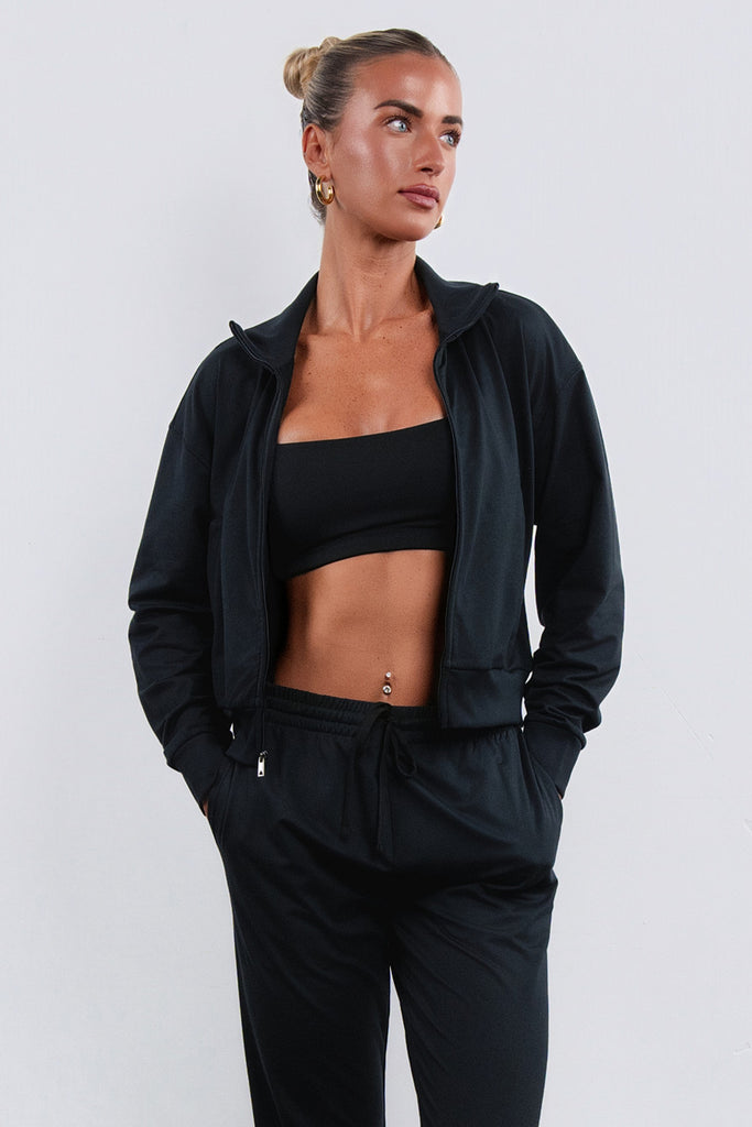 Vitality Marshmallow Zip Up Jacket - Midnight
