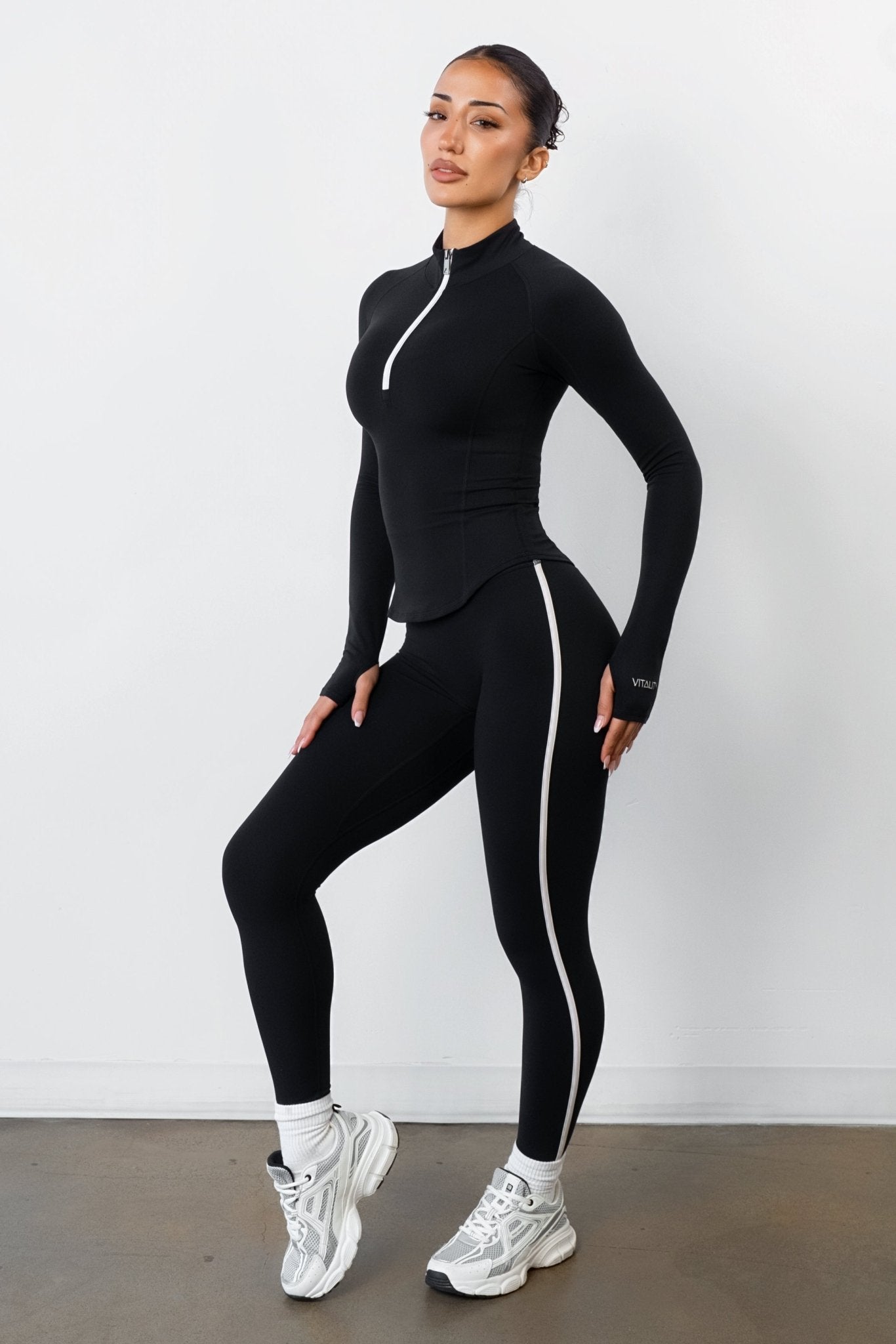 Cloud II™ Half Zip Top - Midnight Contrast