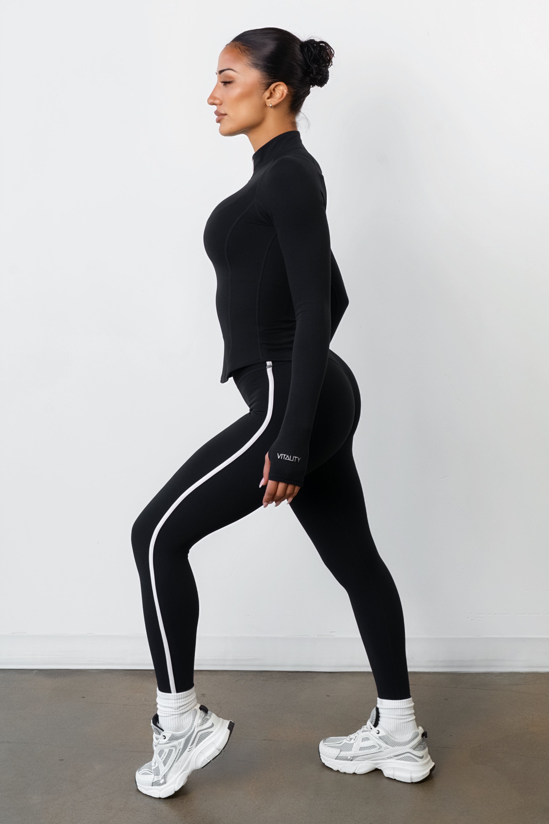 Cloud II™ Half Zip Top - Midnight Contrast