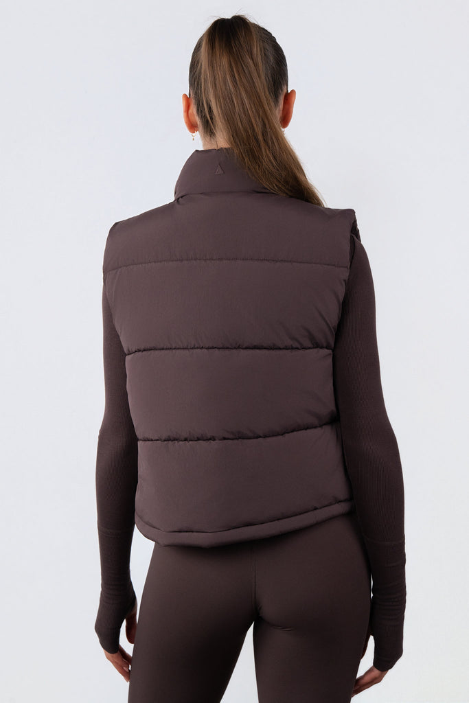 Vitality Puffer Vest - Espresso