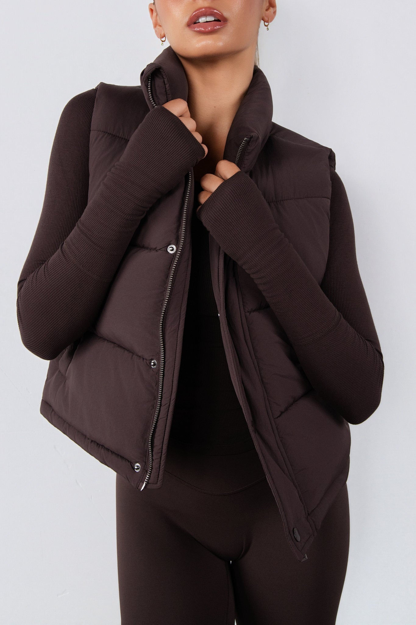 Vitality Puffer Vest - Espresso