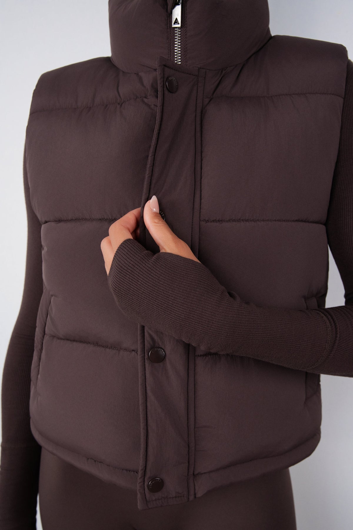 Vitality Puffer Vest - Espresso
