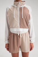 Vitality Drift Zip Windbreaker - Khaki Combo