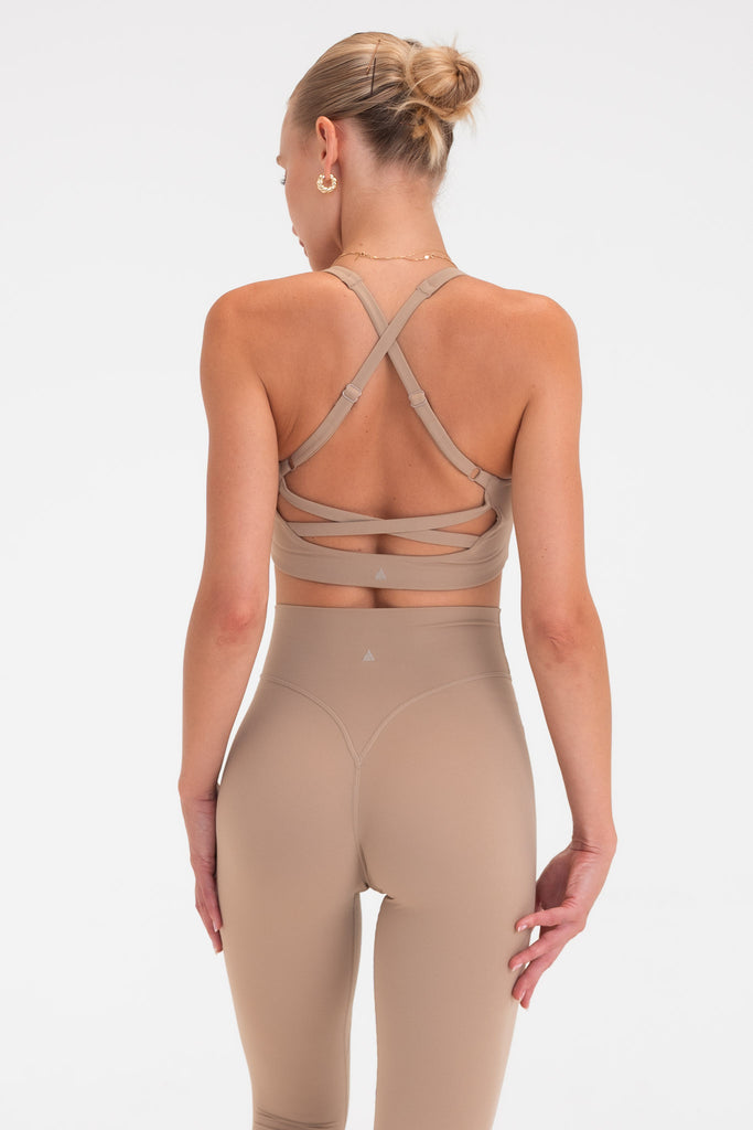 Cloud II™ Lace Up Bra - Khaki