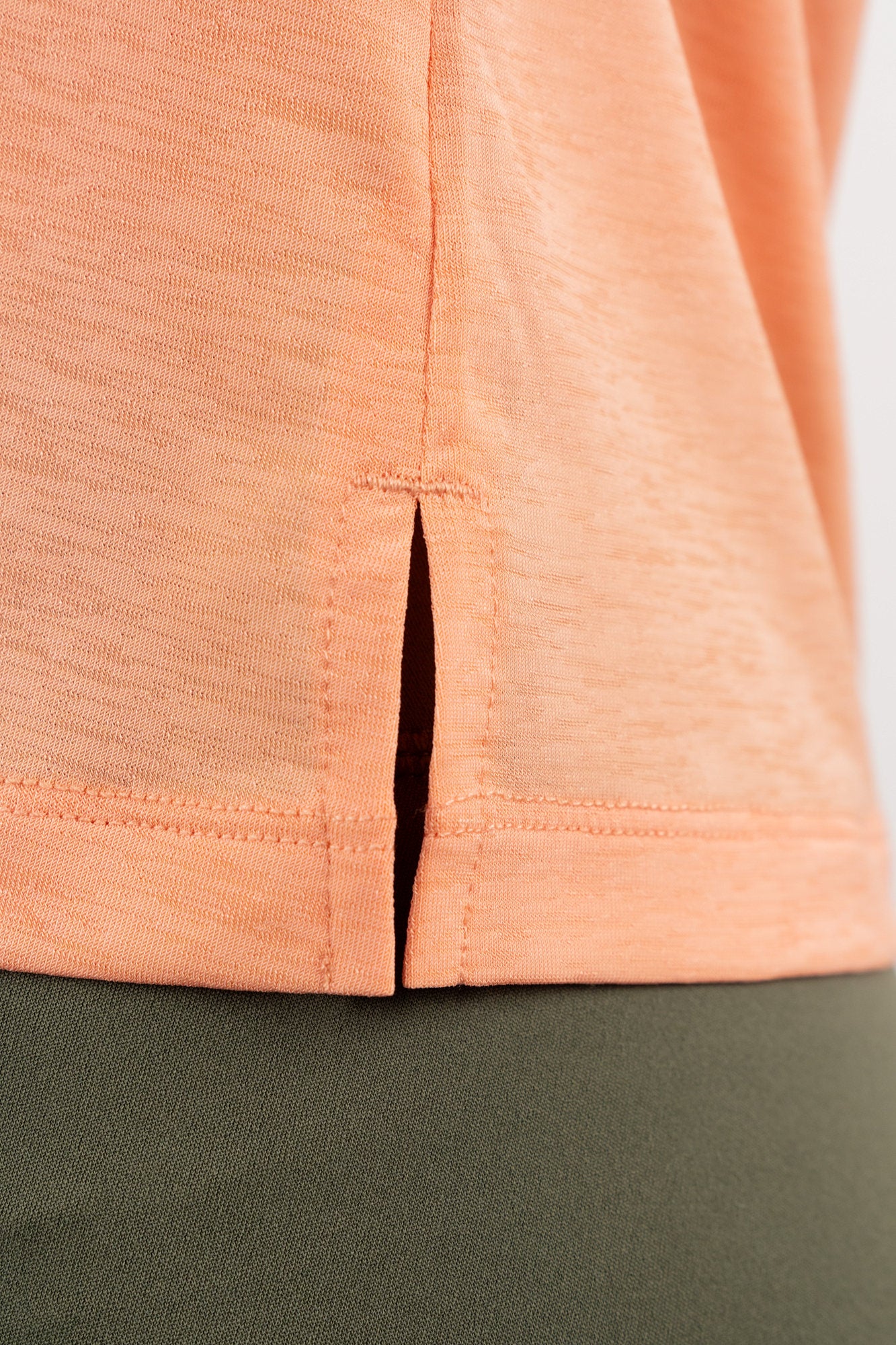 Vitality Flow Simple Tee - Light Peach