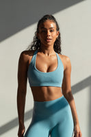 Cloud II™ Lace Up Bra - Ocean