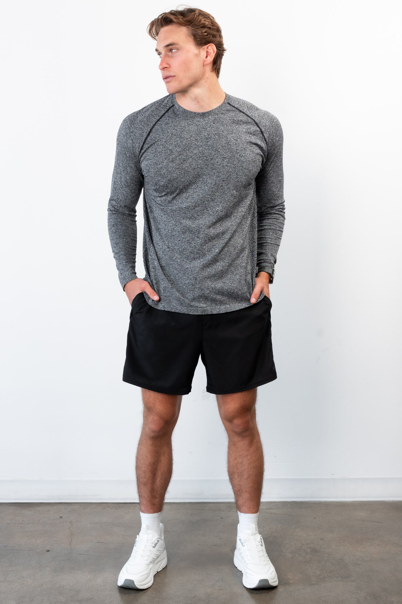 Vitality Kinetic® Long Sleeve Tee - Midnight Marl