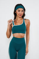 Cloud II™ Swoop Bra - Spruce Contrast