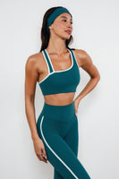 Cloud II™ Swoop Bra - Spruce Contrast