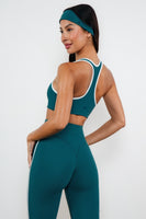 Cloud II™ Swoop Bra - Spruce Contrast