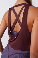 Vitality Flow Crossover Tank - Raisin