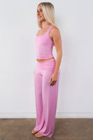 Vitality Float® Rib Foldover Pant - Pink Frosting