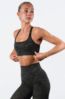 Vitality Pulse® Strappy Racer Bra - Woodgrain