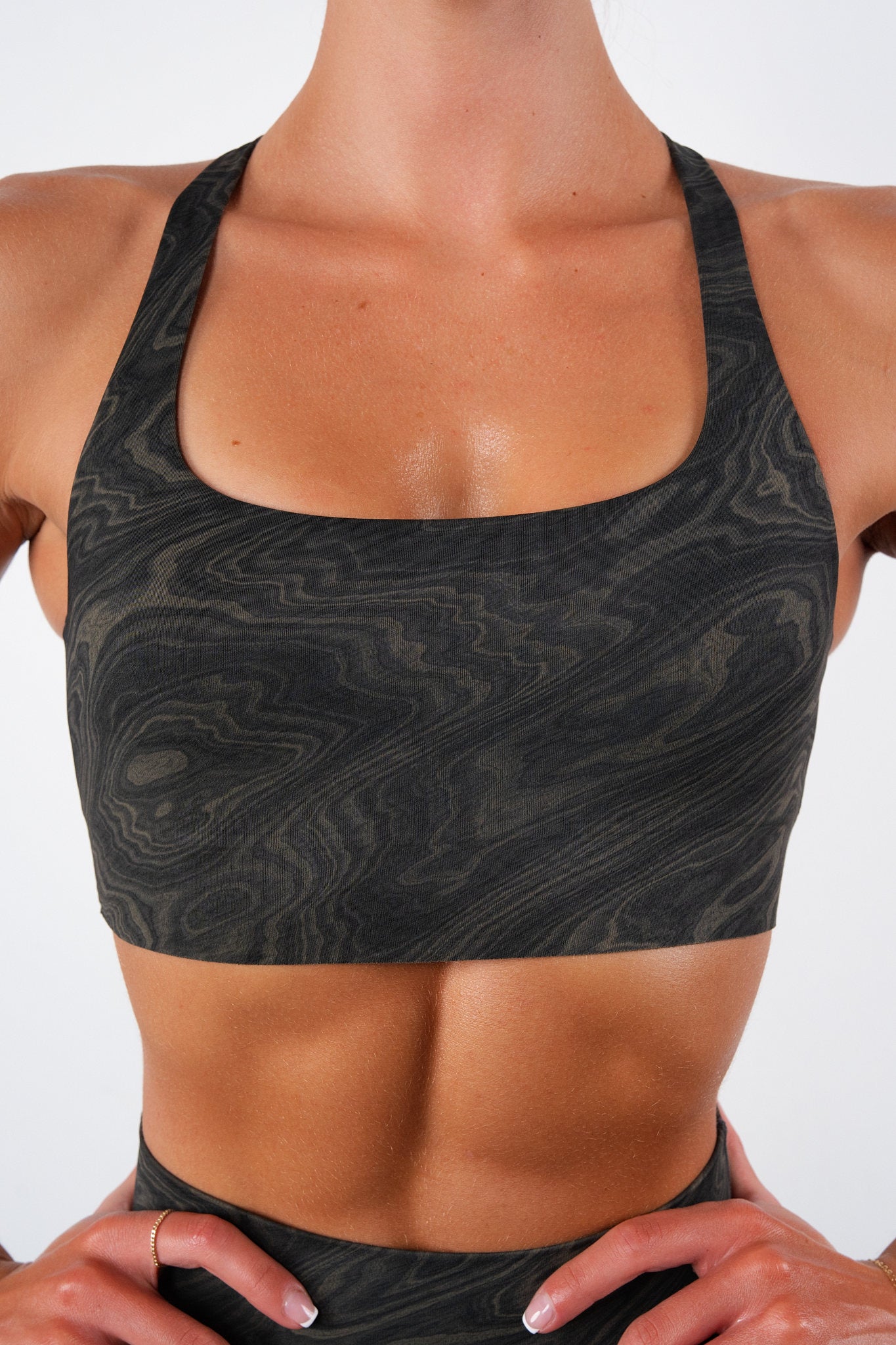 Vitality Pulse® Strappy Racer Bra - Woodgrain