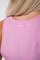 Vitality Float® Rib U Tank - Pink Frosting