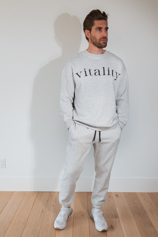 Vitality Cozy® Uni Crew - Stone Marl