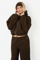 Vitality Polar Fleece Full Zip Hoodie - Toasted Walnut