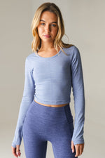 Vitality Daydream Stitch Long Sleeve - Raindrop