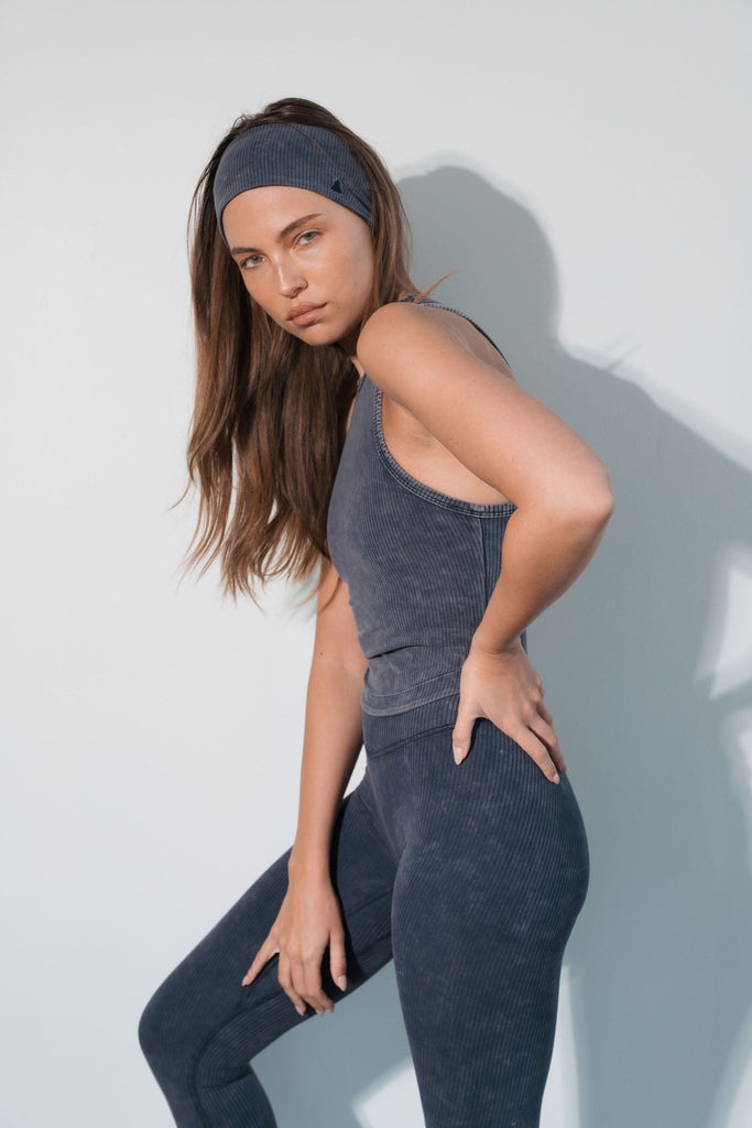 Cloud II™ Rib High Neck Tank - Oxford Washed