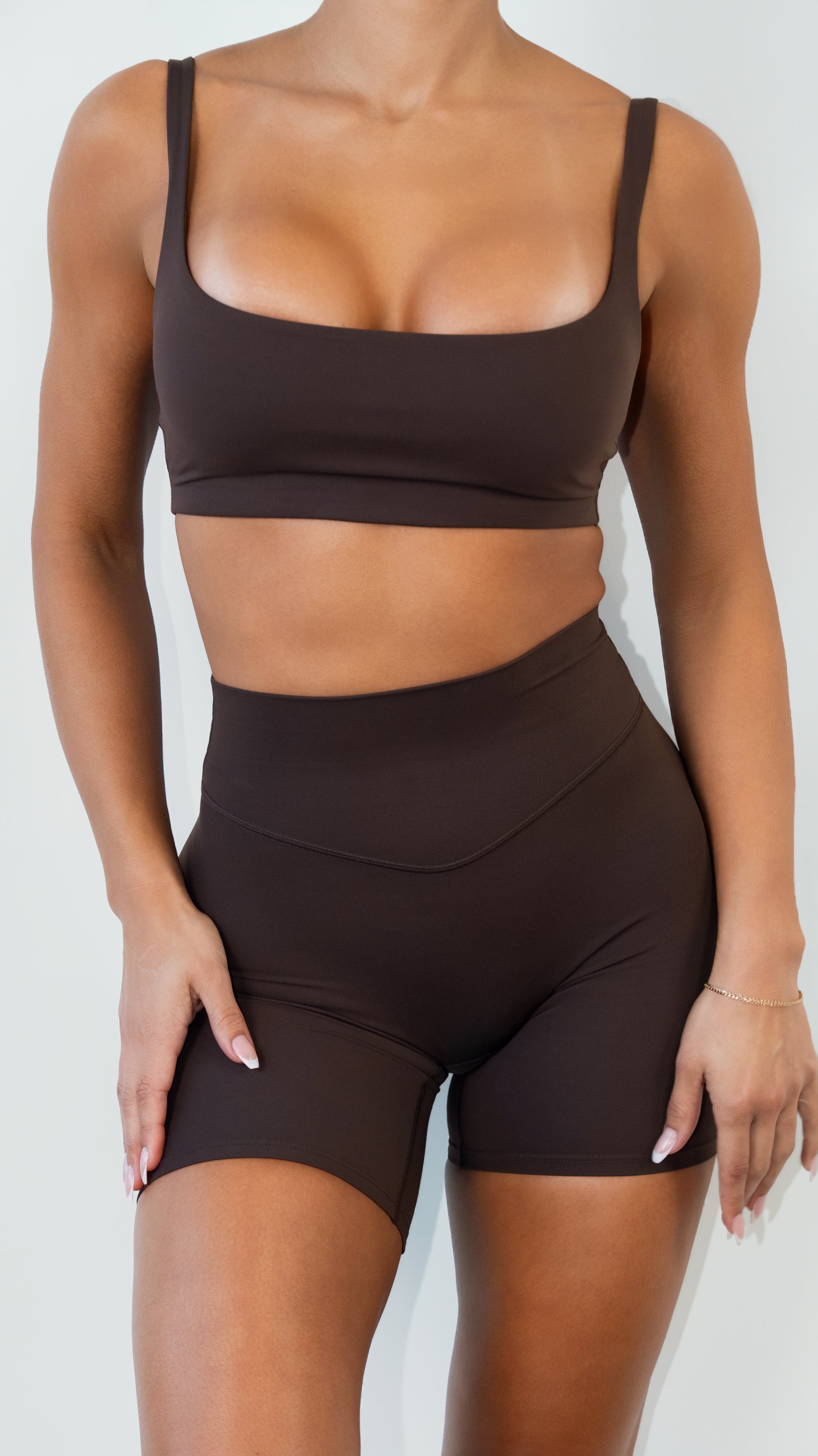 Cloud II™ Biker Short - Women's Brown Yoga Shorts – Vitality