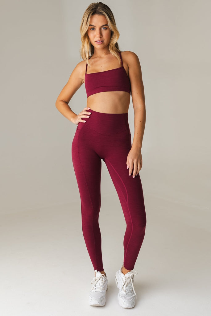 Vitality Daydream Stitch Pant - Burgundy Vineyard