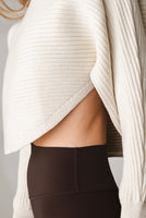 Vitality Ember Crop Sweater - Oat Marl