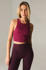 Vitality Basis Rib Tank - Sangria