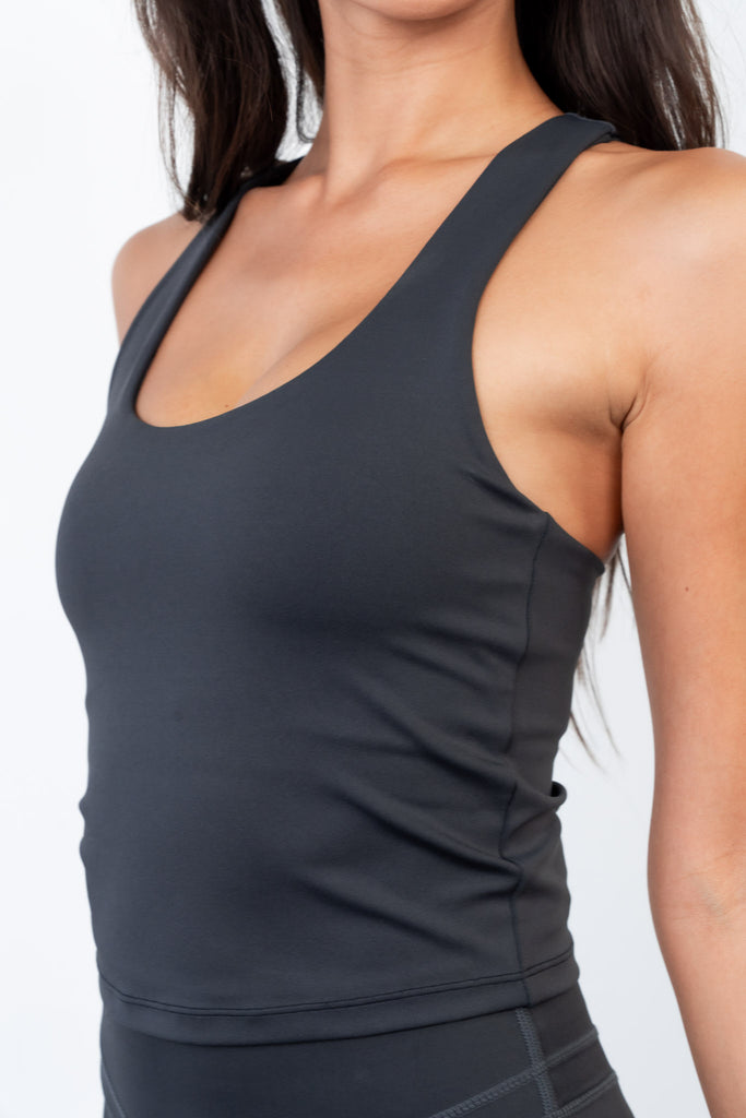 Vitality Pulse® Racer Tank - Midnight Washed