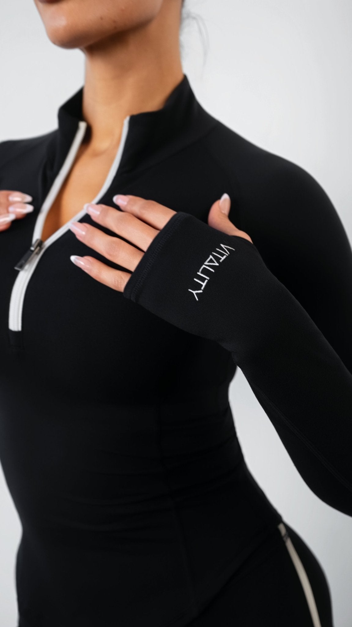 Cloud II™ Half Zip Top - Midnight Contrast