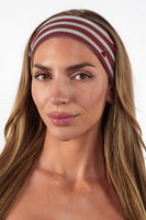Cloud II™ Sport Headband - Maroon Stripe