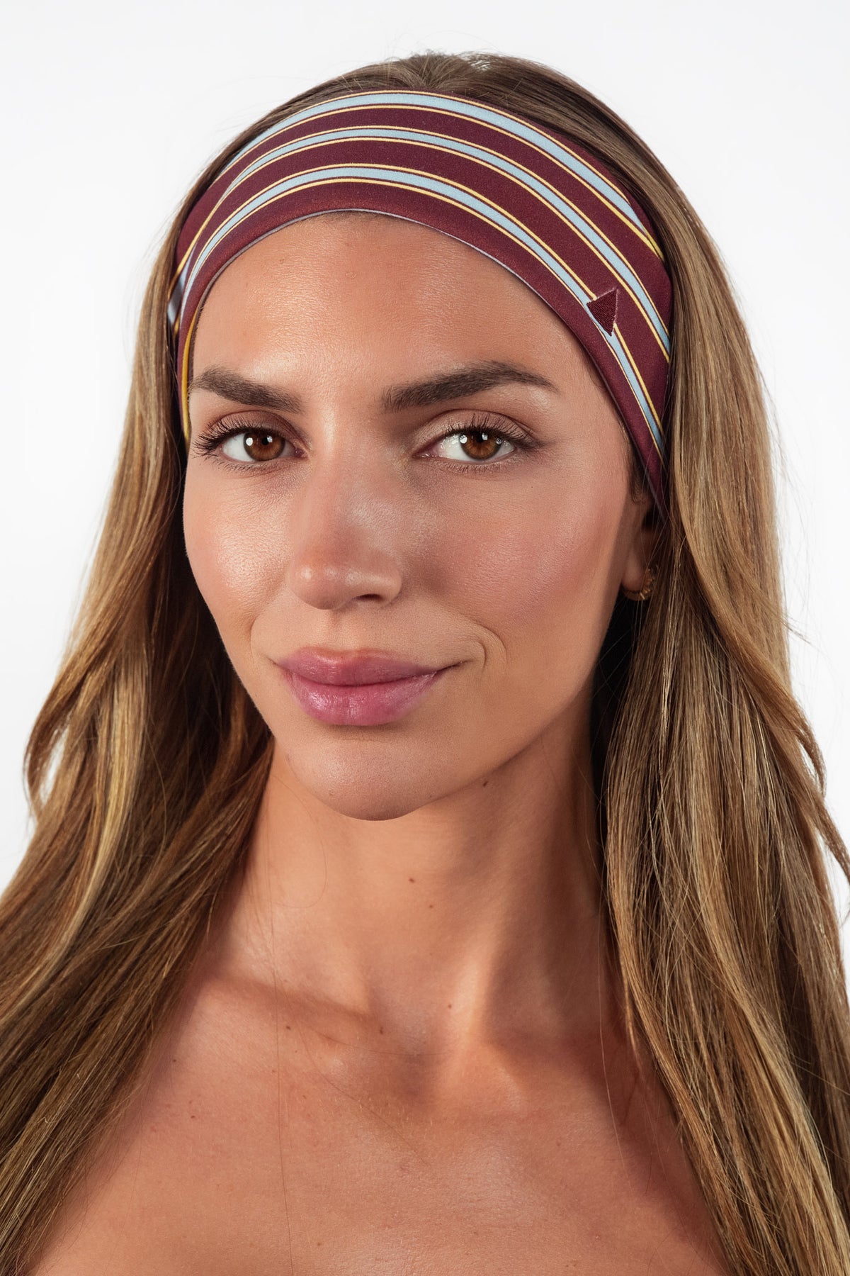 Cloud II™ Sport Headband - Maroon Stripe