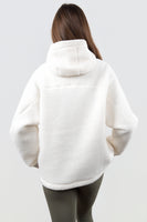Vitality Polar Fleece Full Zip Hoodie - Egret
