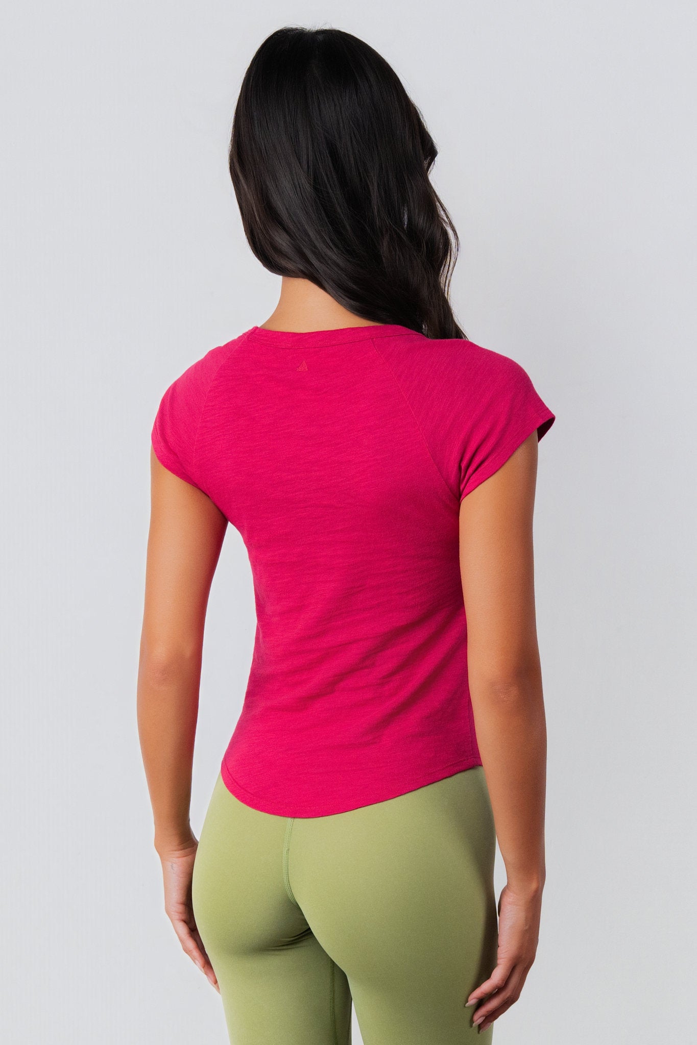 Vitality Whisper Raglan Tee - Passionfruit