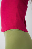 Vitality Whisper Raglan Tee - Passionfruit