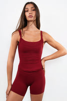 Cloud II™ Layered Tank - Scarlet