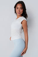 Vitality Whisper Raglan Tee - Snow