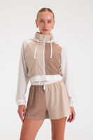 Vitality Drift Zip Windbreaker - Khaki Combo