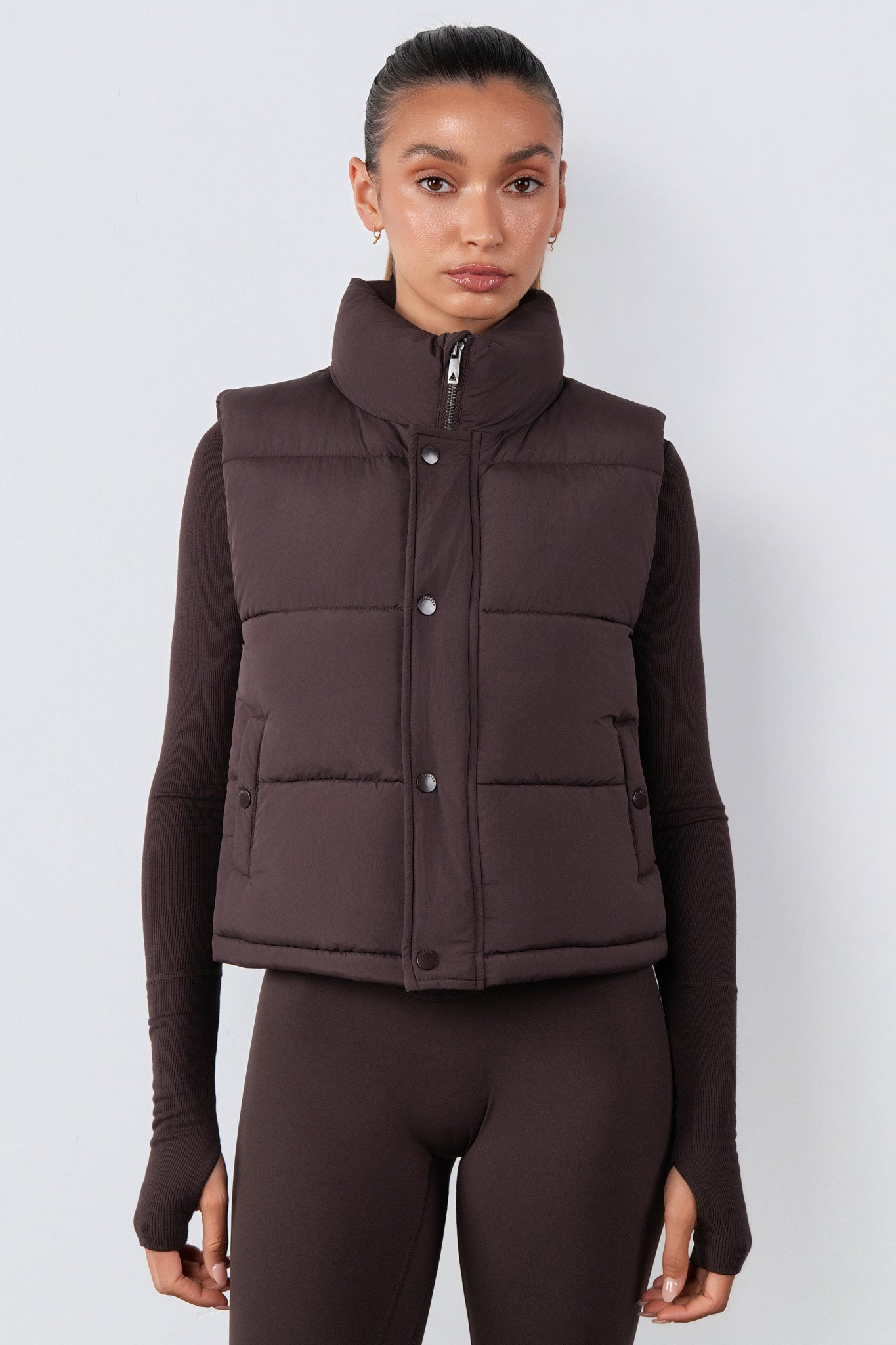 Vitality Puffer Vest - Espresso